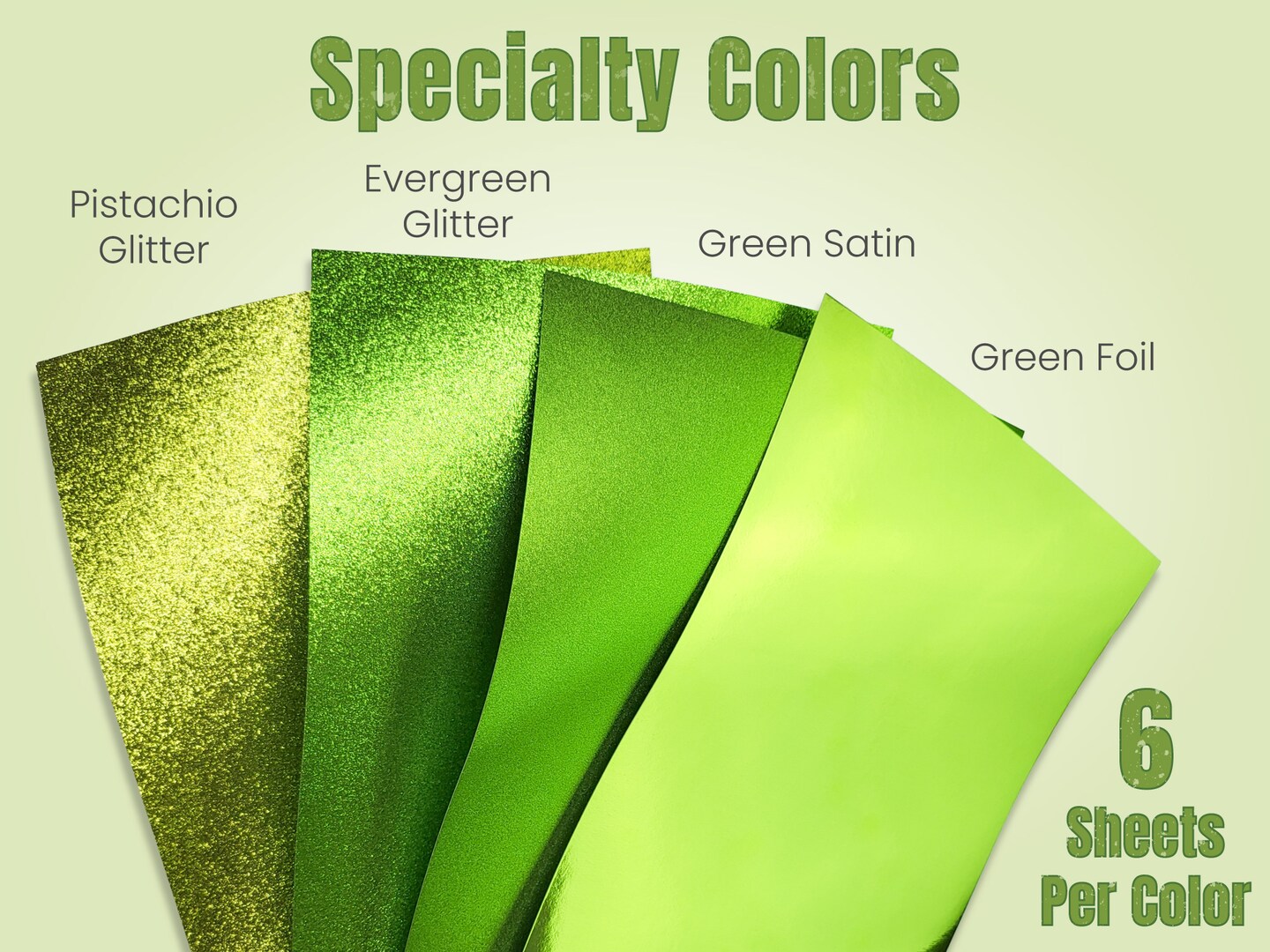 Avocado Allure Glamstock™ – Premium Green Cardstock Book featuring Pearlescent, Satin, Foil & Glitter Papers, 48 Pages, A4 Size, for Scrapbooking, Crafts & Invitations