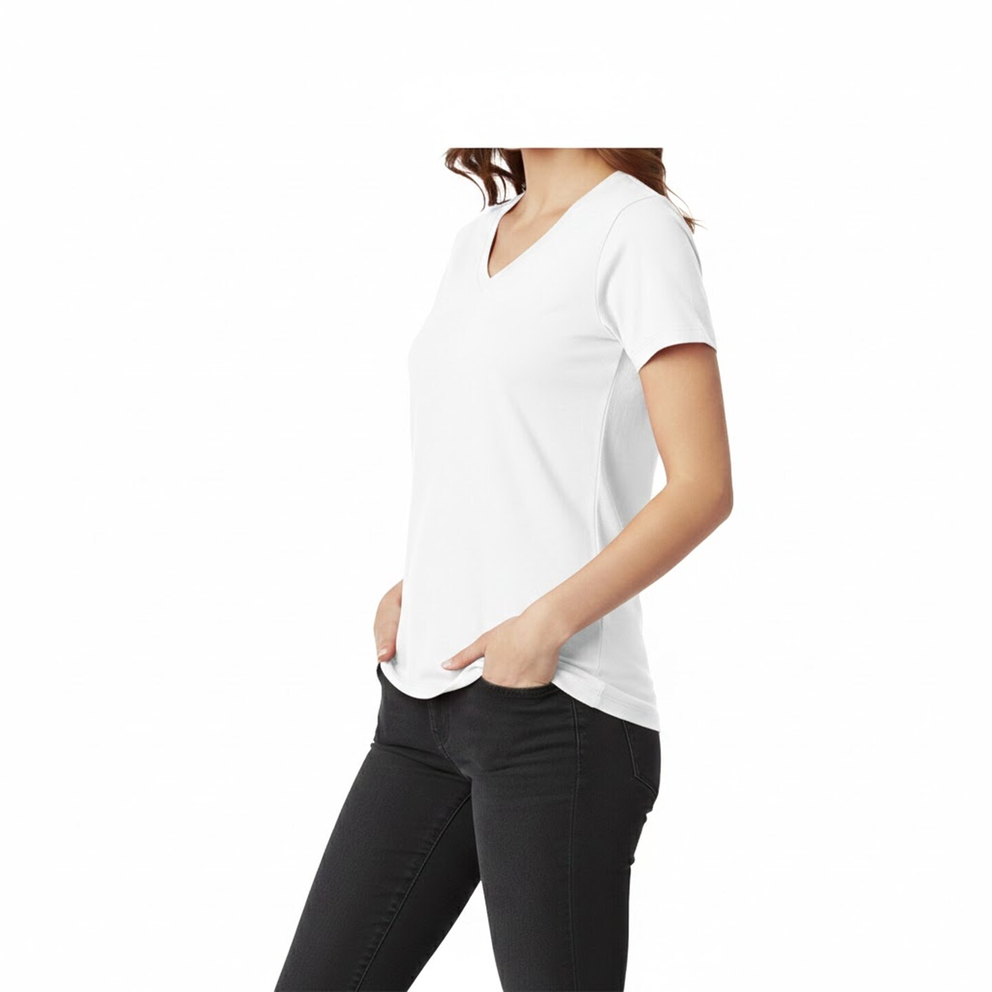 Gildan Women’s Heavy Cotton V-Neck Blank Craft T-Shirt – Cricut & Paint Ready