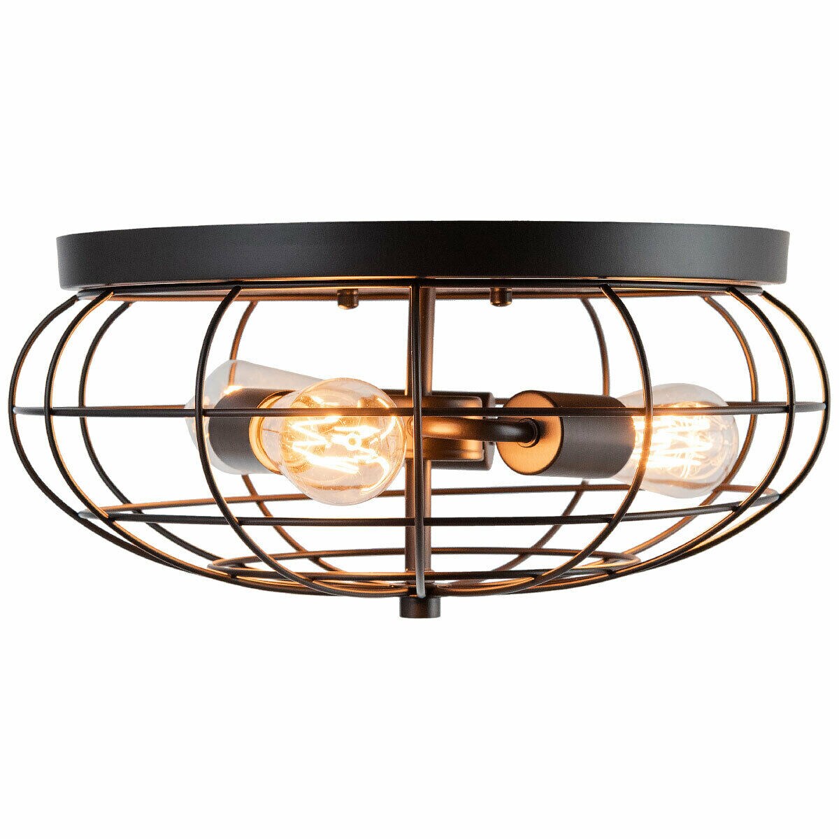 Semi Flush Mount Ceiling Light Industrial Style for Modern Home Decor