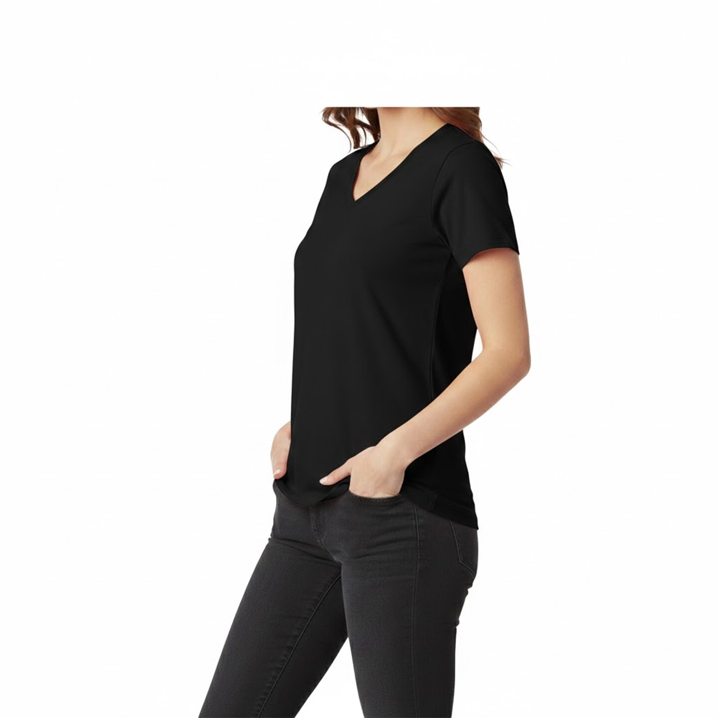 Gildan Women’s Heavy Cotton V-Neck Blank Craft T-Shirt – Cricut & Paint Ready