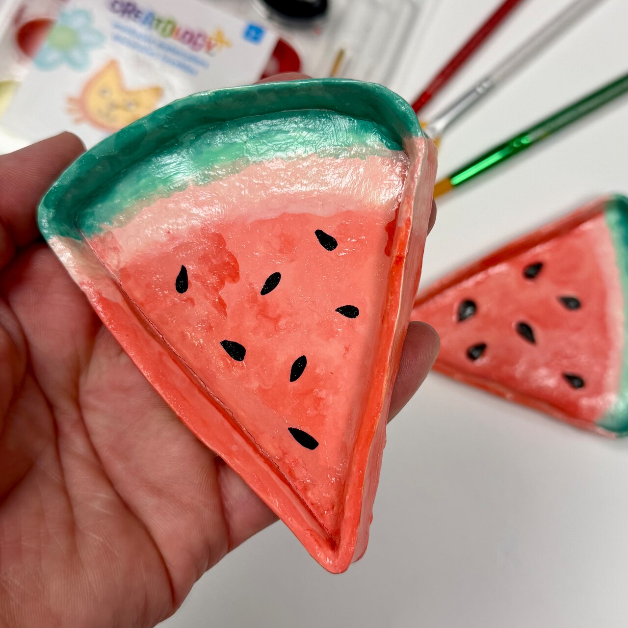 Kids Club: Air Dry Clay Watermelon Trinket Dish