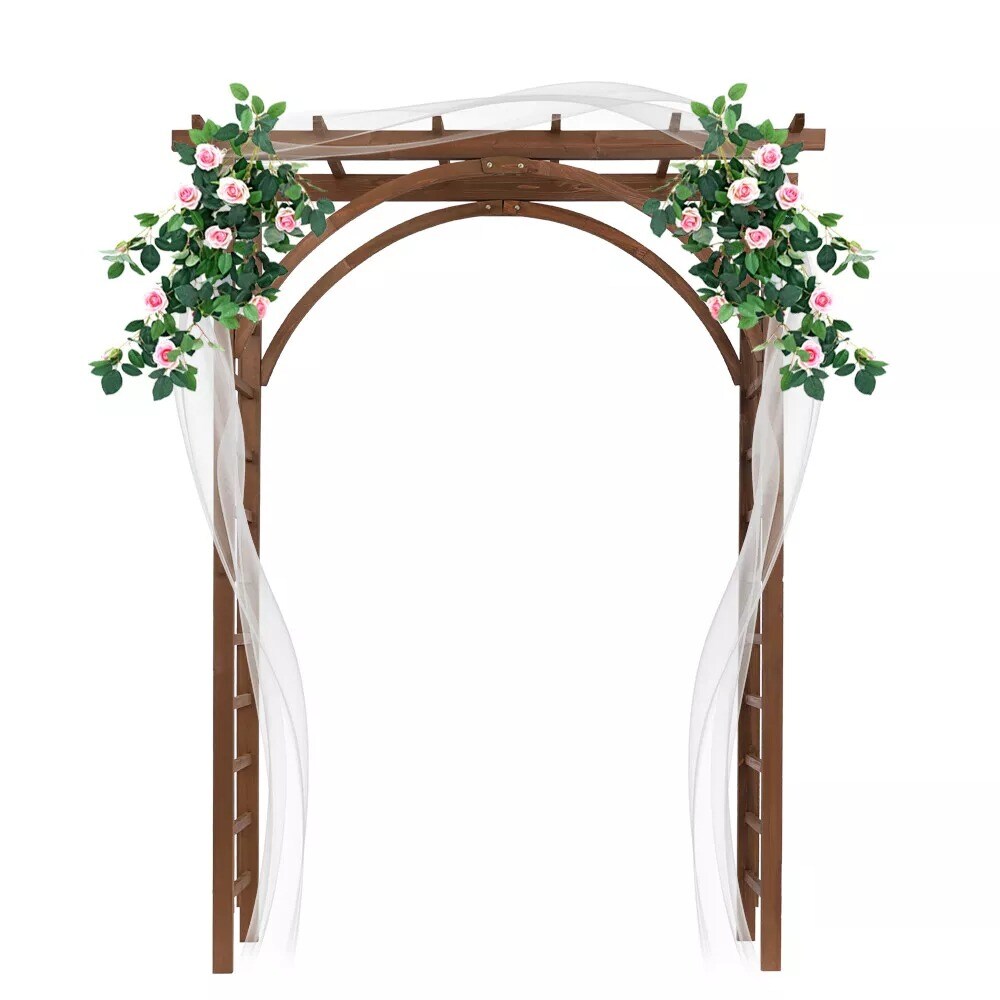 Wooden Garden Arch Pergola Trellis for Climbing Plants