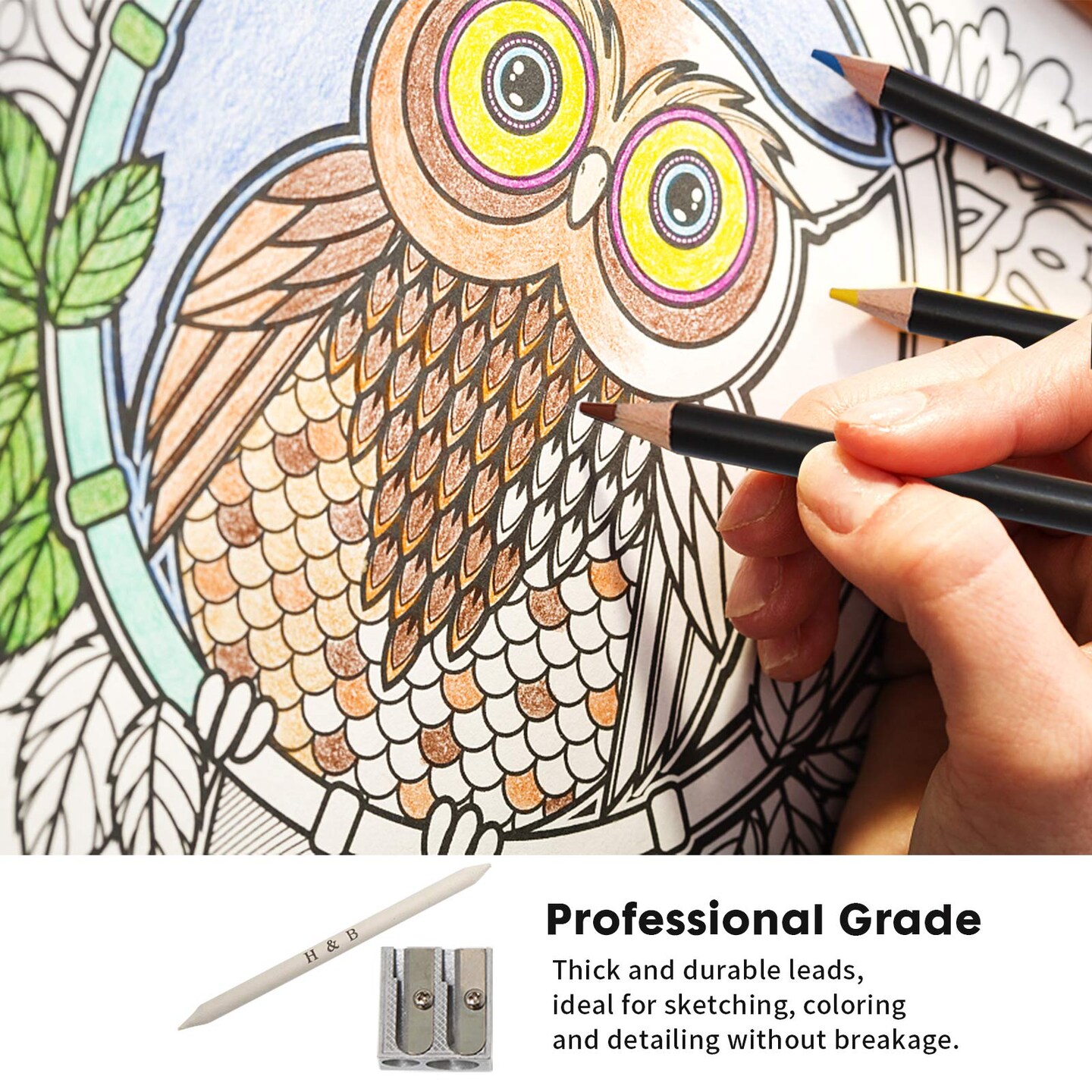 Sketching and Drawing Colored Pencils Set 96-Pieces,Art Supplies Painting Graphite Professional Art Pencils Kit,Gifts for Teens &#x26; Adults Drawing Charcoal Tool Set