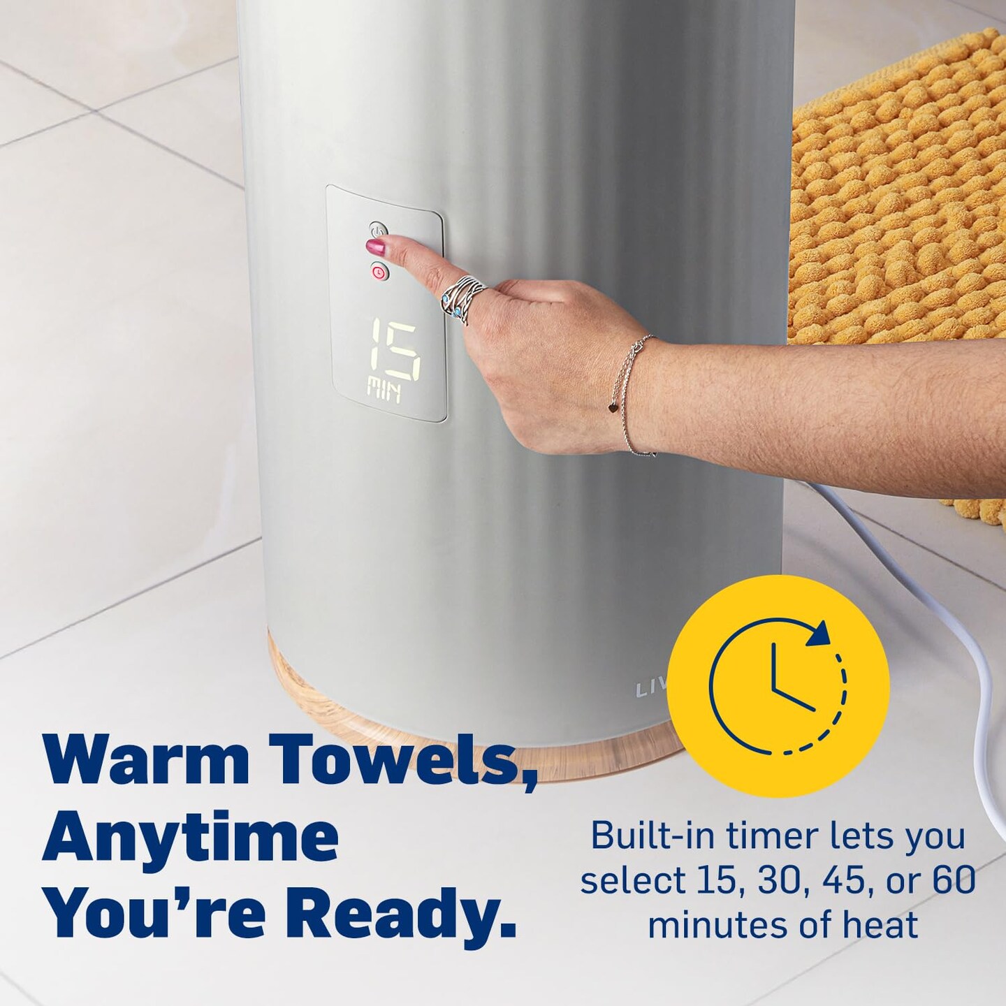 Live Fine Bathroom Towel Warmer, Large Blanket & Towel Heater