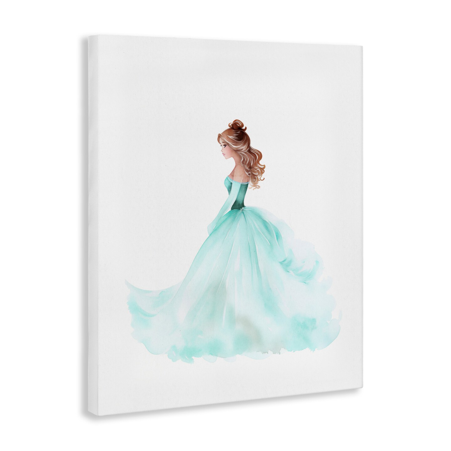 Stupell Industries Blue Princess Ballgown Canvas, design by Christine Simpson Art