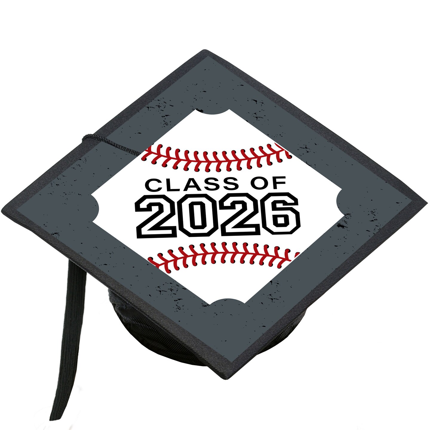 Big Dot of Happiness Grad Baseball - 2026 Graduation Cap Decorations Kit - Grad Cap Cover