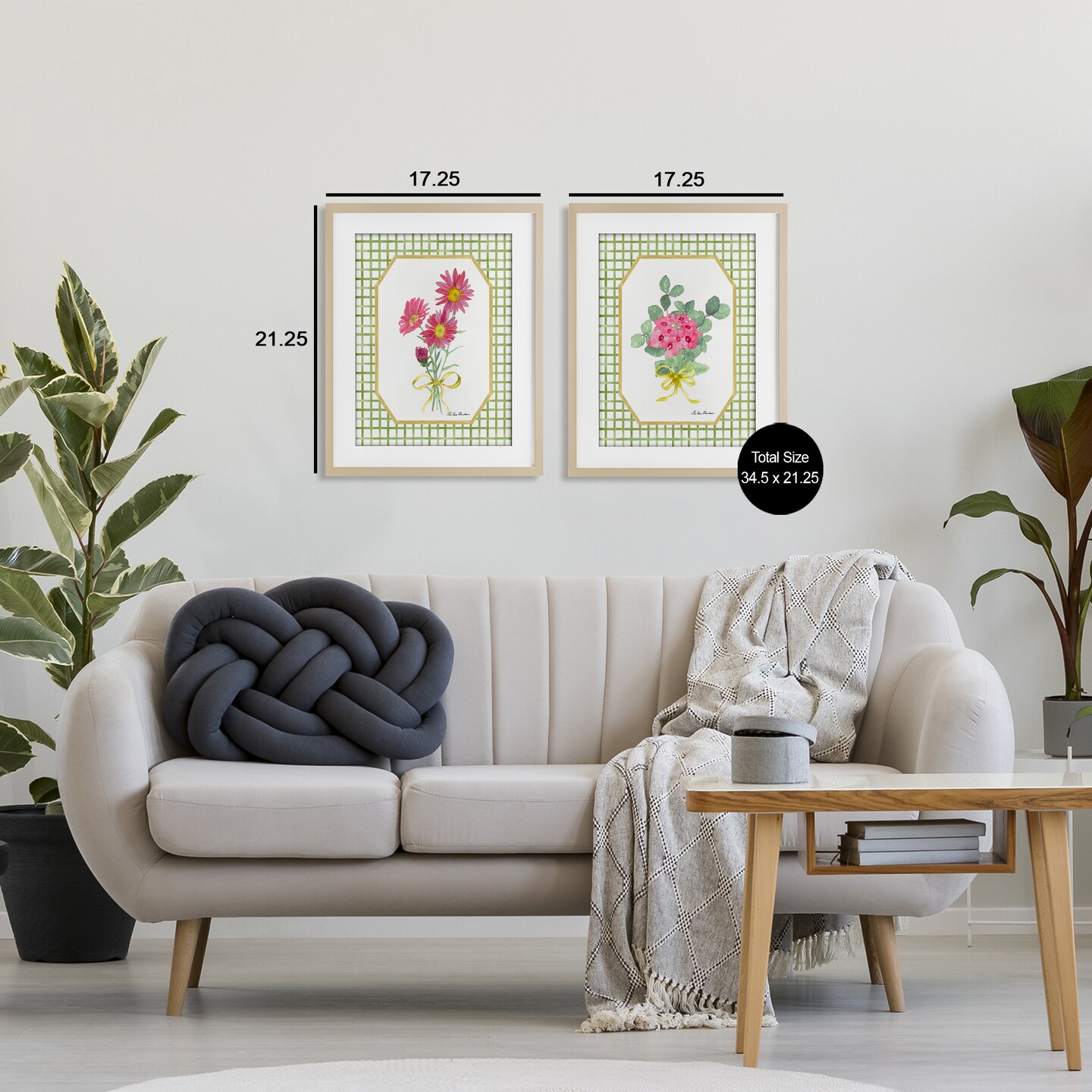 Stupell Industries Cottage Botanical Story 2pc Framed Print Under Glass Set, design by Lee Ann Sanders