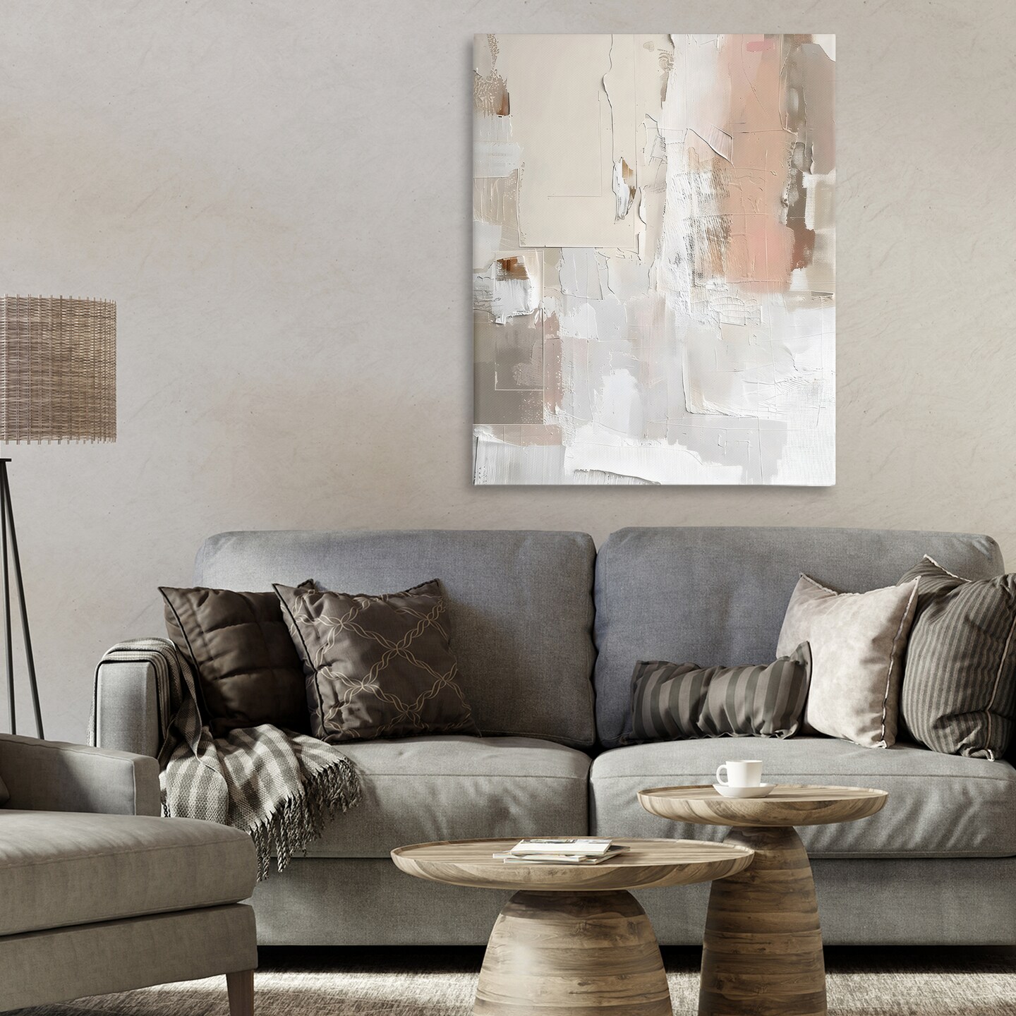 Stupell Industries Blush & Neutrals Abstract Canvas, design by Riley B