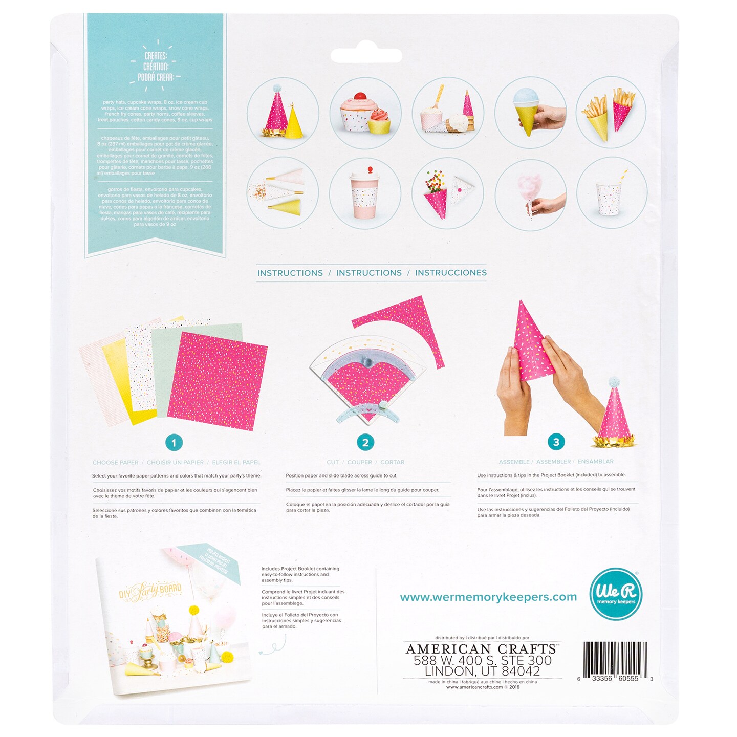 American Crafts TOOL - We R Memory Keepers - PUNCH BOARD - DIY PARTY 660555