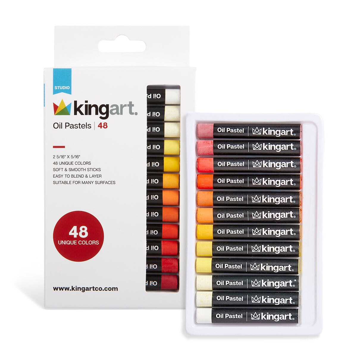 KINGART&#xAE; Oil Pastels 48 pc