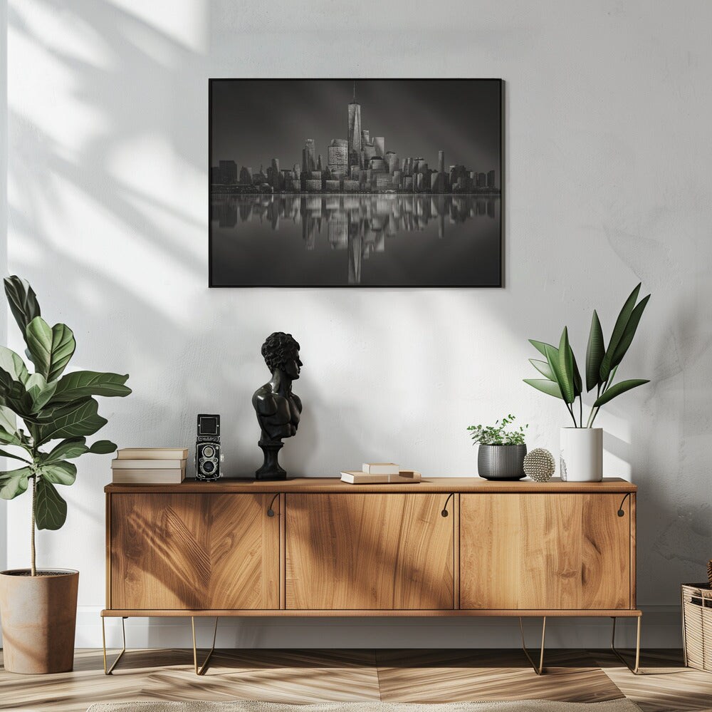 Vertex - Johnny Chen 24x36 Black Framed Art | Home or Office Art