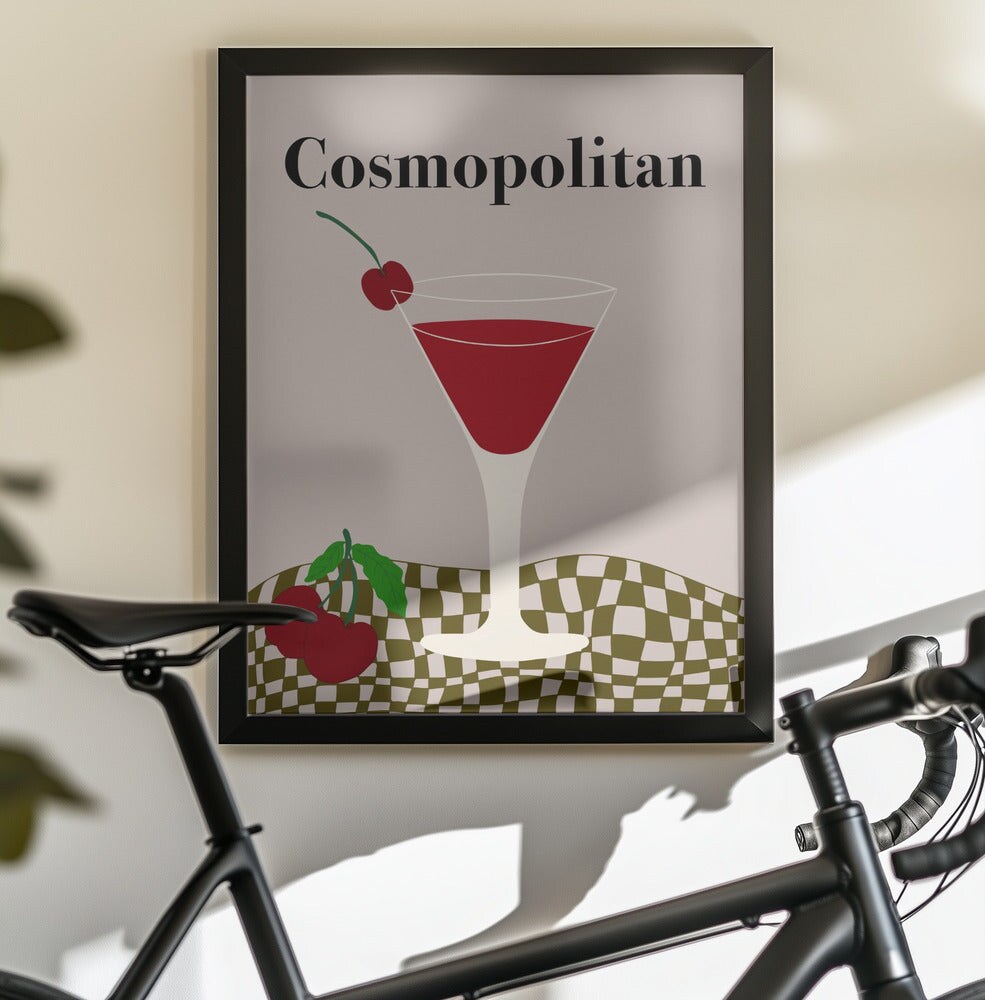 Cosmopolitan - Miho Art Studio 24x36 Black Framed Art | Home or Office Art