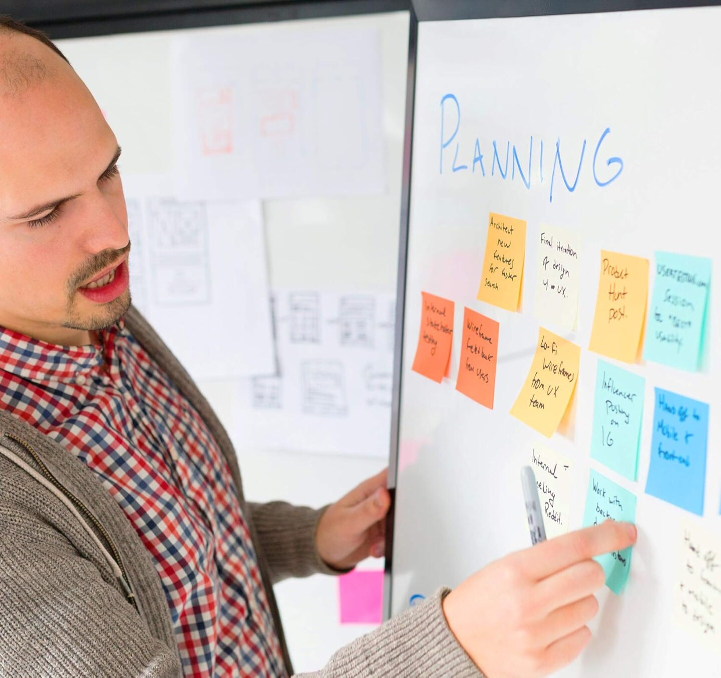 Large Sticky Notes,1200 Sheets Memo Pads,3 x 5 in Bright Colored Note Pads,Clean Removal Super Self-Stick Notes,12 Colors Notepads,Pastel Ruled Post Stickies for Office,Home,School Supplies