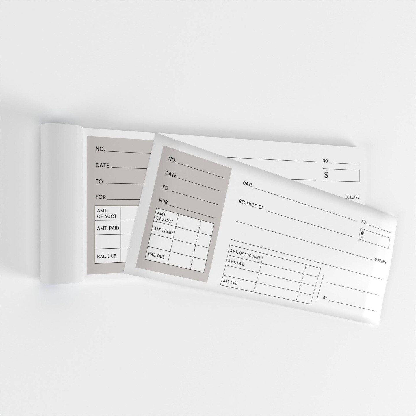 3x8 in Carbonless Receipt Books - 25 Transactions &#x2013; 72 Books
