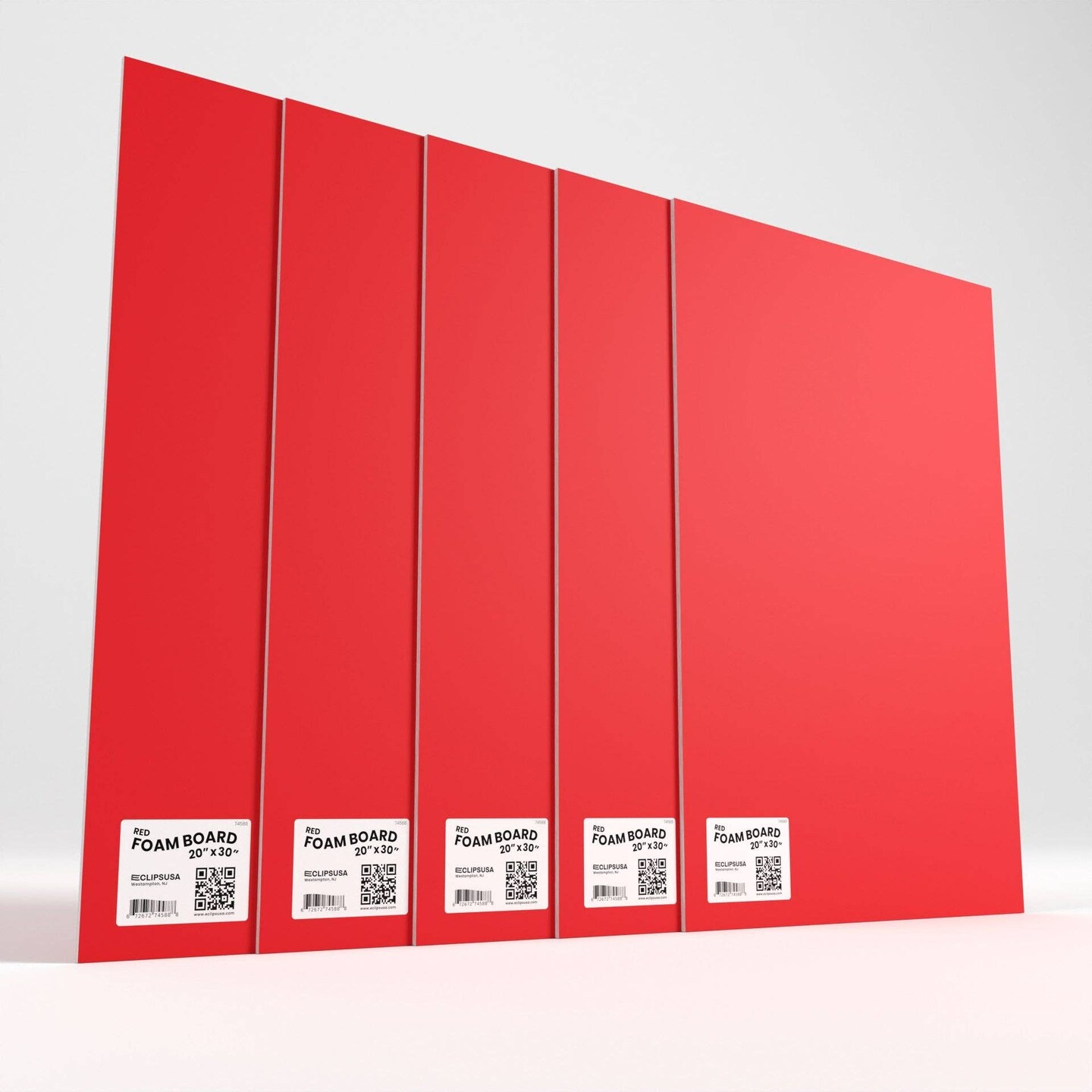 Red Foam Boards 20x30 in &#x2013; 25 Units