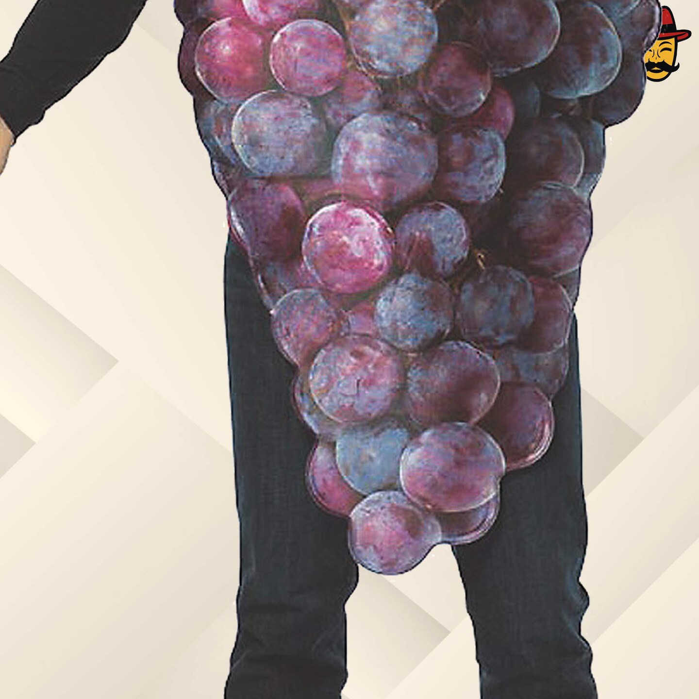 Adult Purple Grapes Costume Funny Fruit Tunic One Piece Halloween Party Outfit