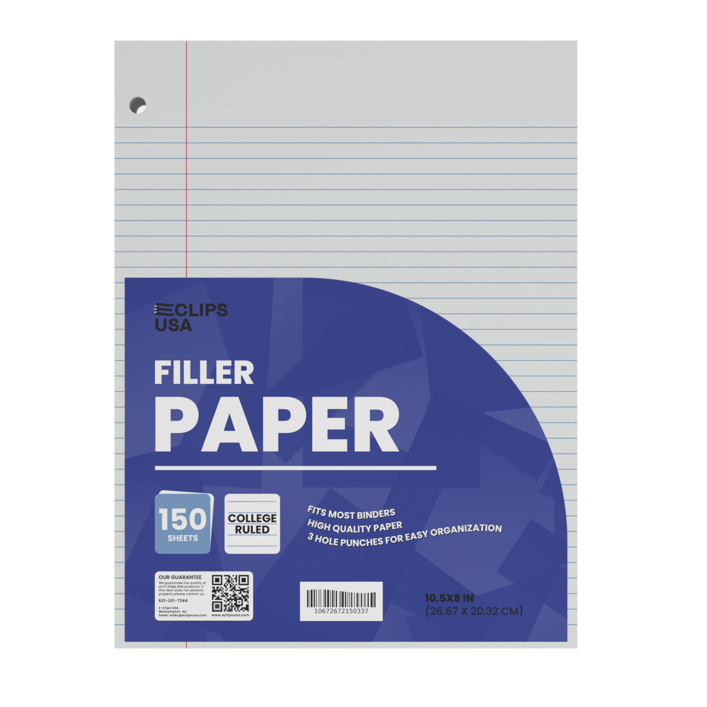 College-Ruled Filler Paper &#x2013; 150 Sheets &#x2013; 36 Packs