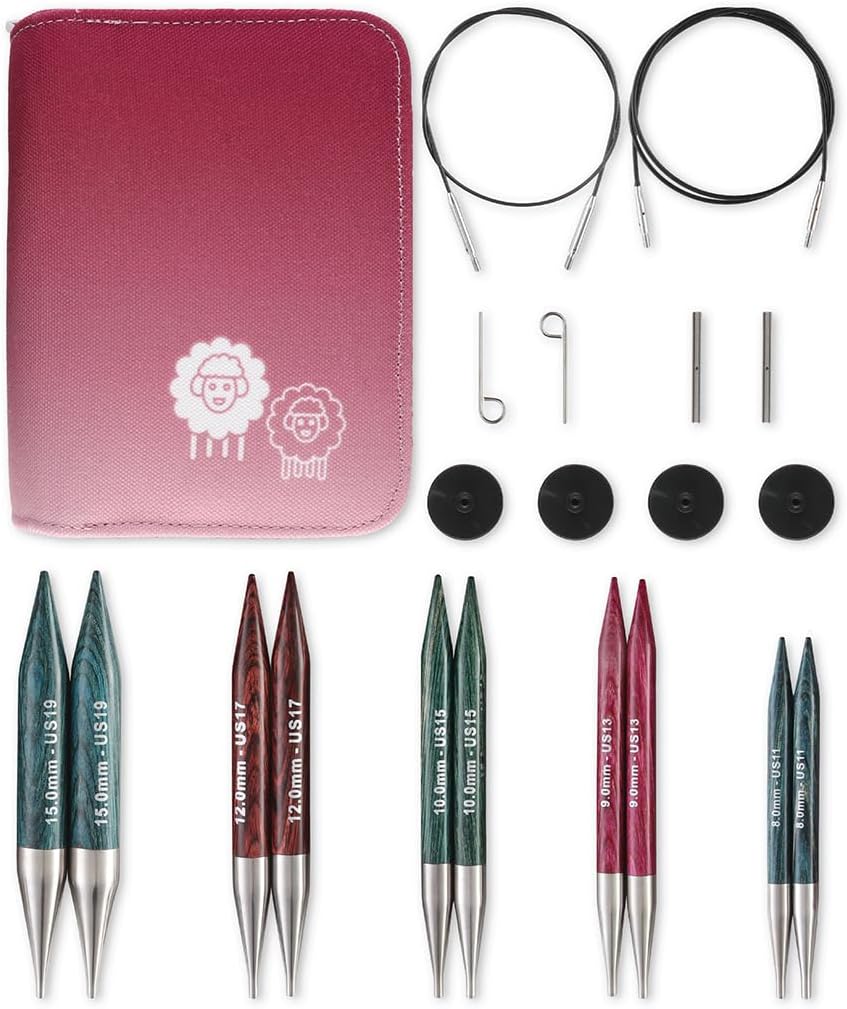 KnitPro Dreamz Chunky Interchangeable Circular Needle Set 5"(13cm) 200635