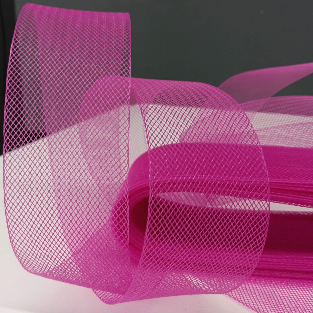 1 Yard Horsehair Braid Trim Stiff Crinoline Webbing for Dresses, Hats & Costumes 100% Nylon 2" Wide