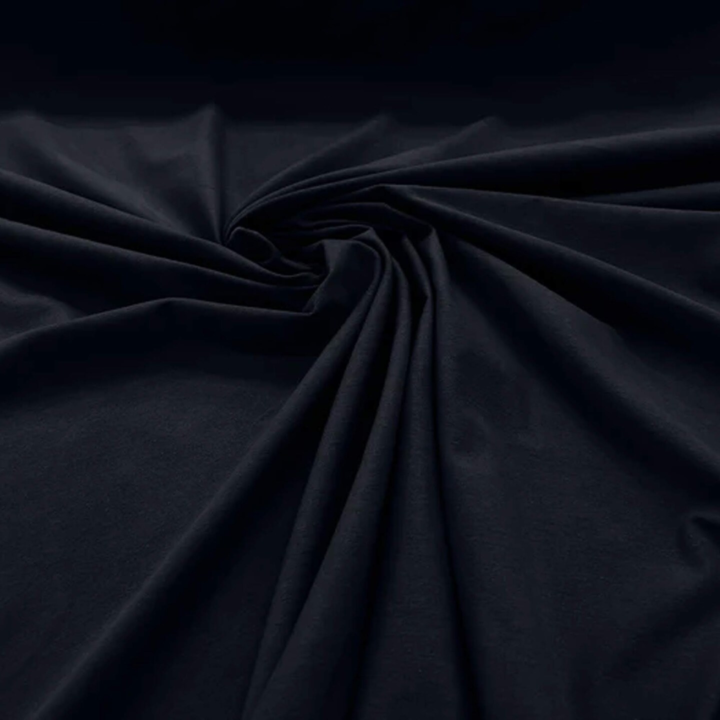 1 Yard Dark Navy Blue Cotton Spandex Jersey Knit Fabric, Lightweight &#x26; Flexible Material 60&#x22; Width
