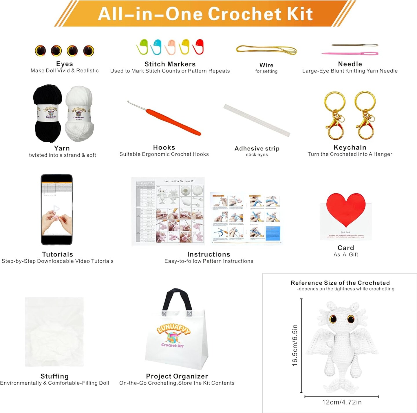 Crochet Animal Kit (2 Dragon)