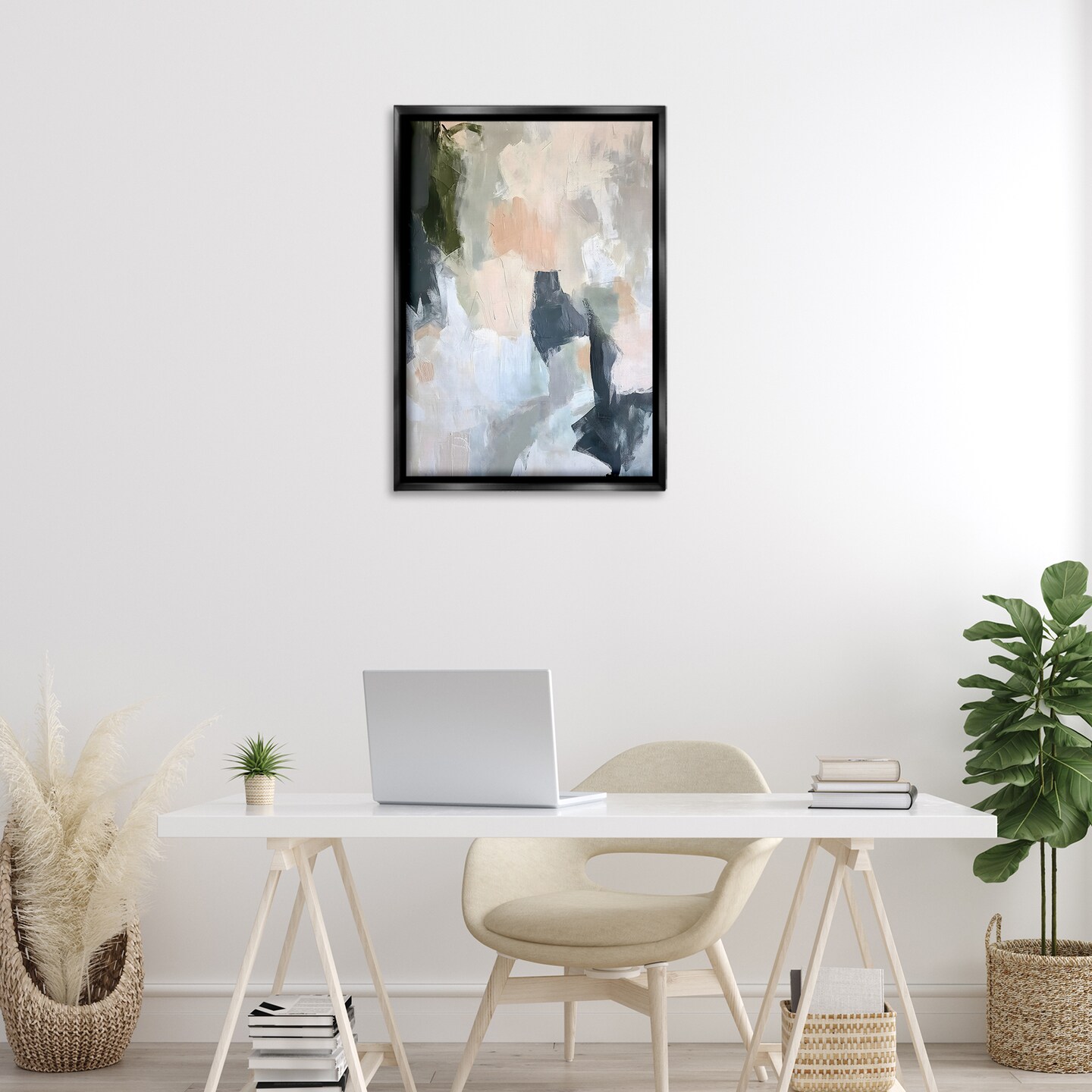 Stupell Industries Moody Impressionist Abstract Floating Frame By LSR Creative Studio