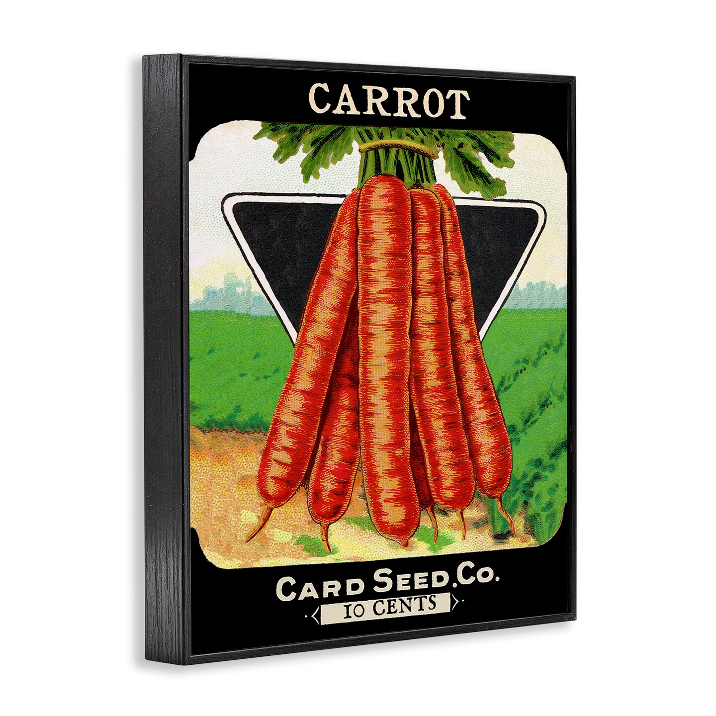 Stupell Industries Vintage Gardening Carrots Framed Giclee By Lil' Rue