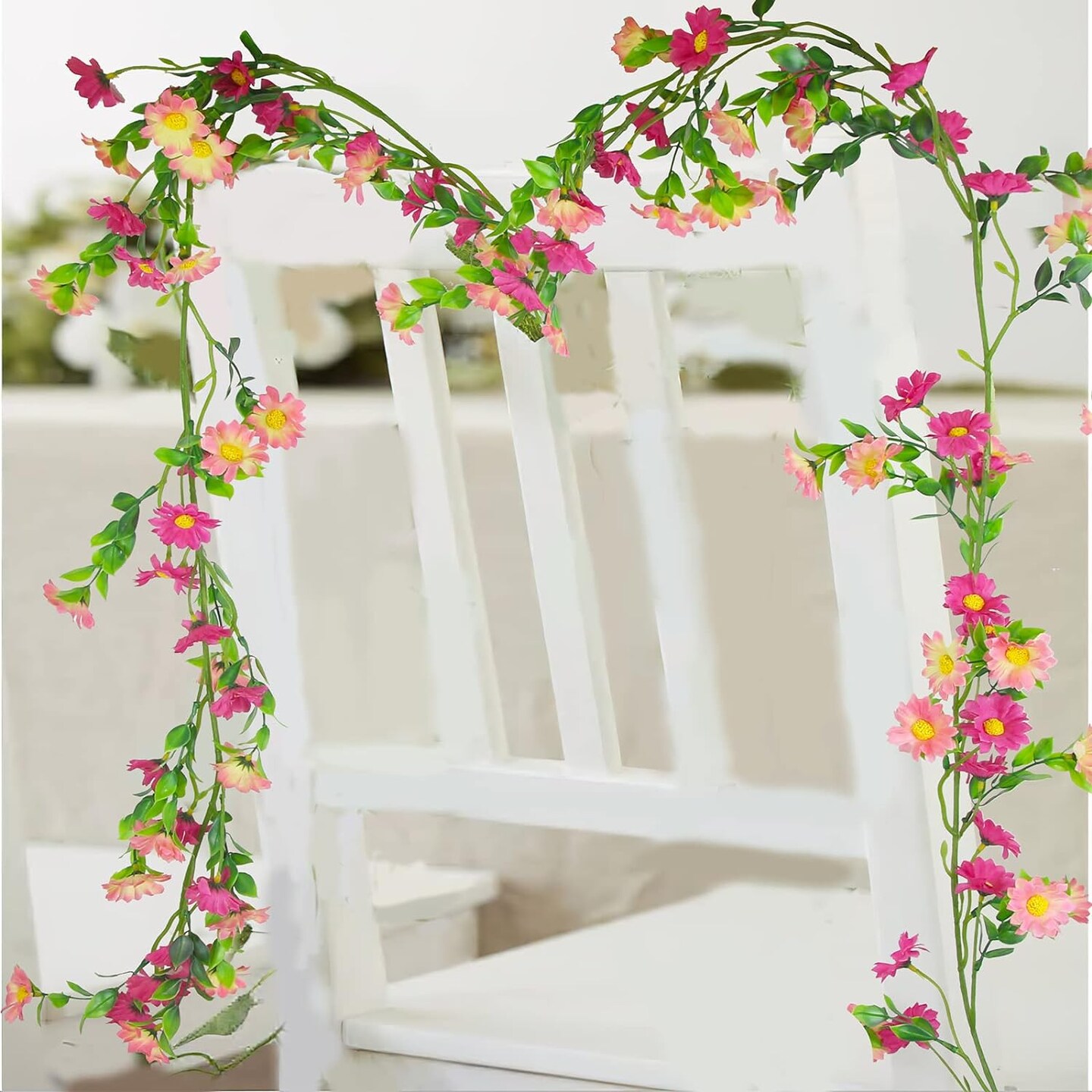 Artificial Daisy Flowers Vine Silk Flower Garland