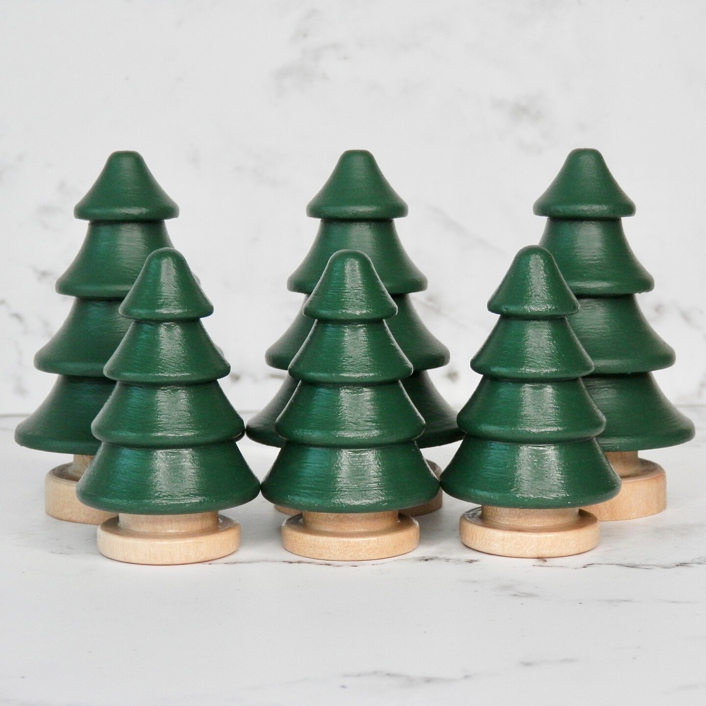 Wooden Pine Tree Toy | 2” or 2.75” | Loose Parts | Small World