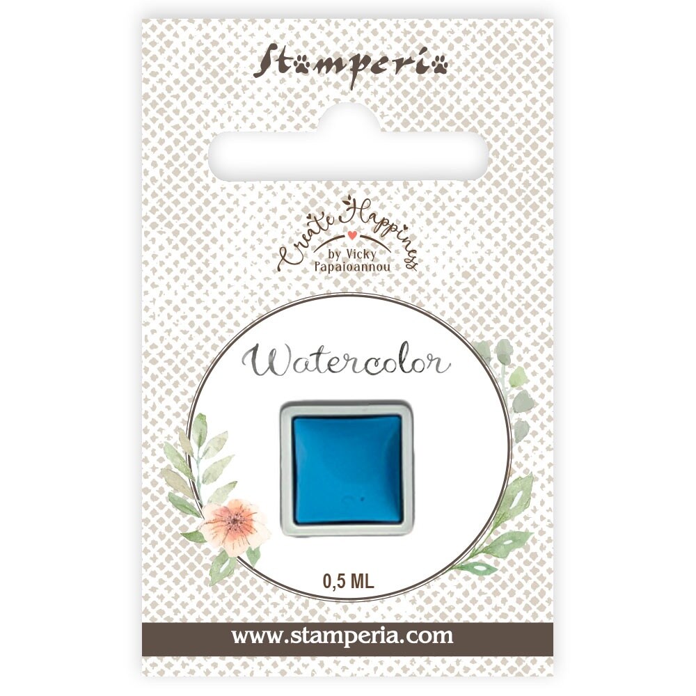 Stamperia Create Happiness Watercolor Refill 0.5ml-Cerulean Blue