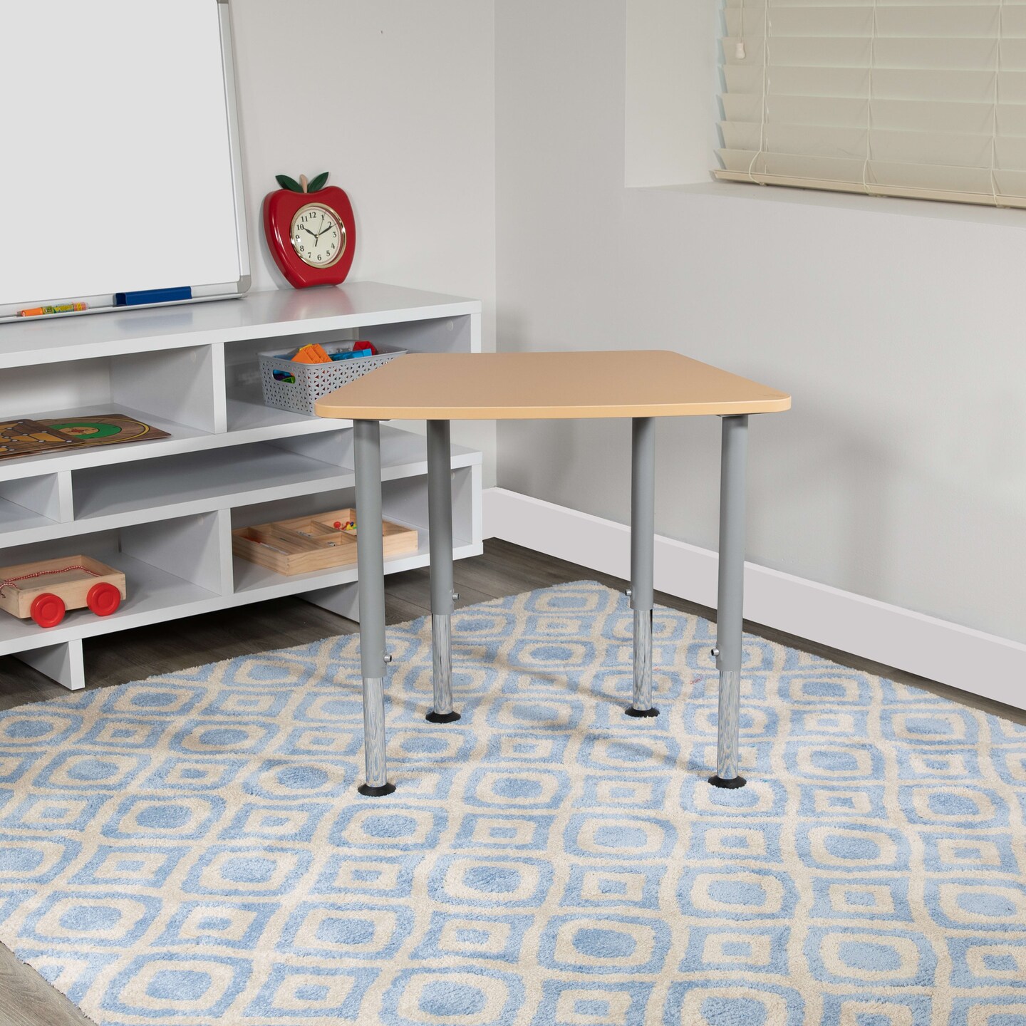 Emma and Oliver Hex Collaborative Adjustable Student Desk - Home and Classroom