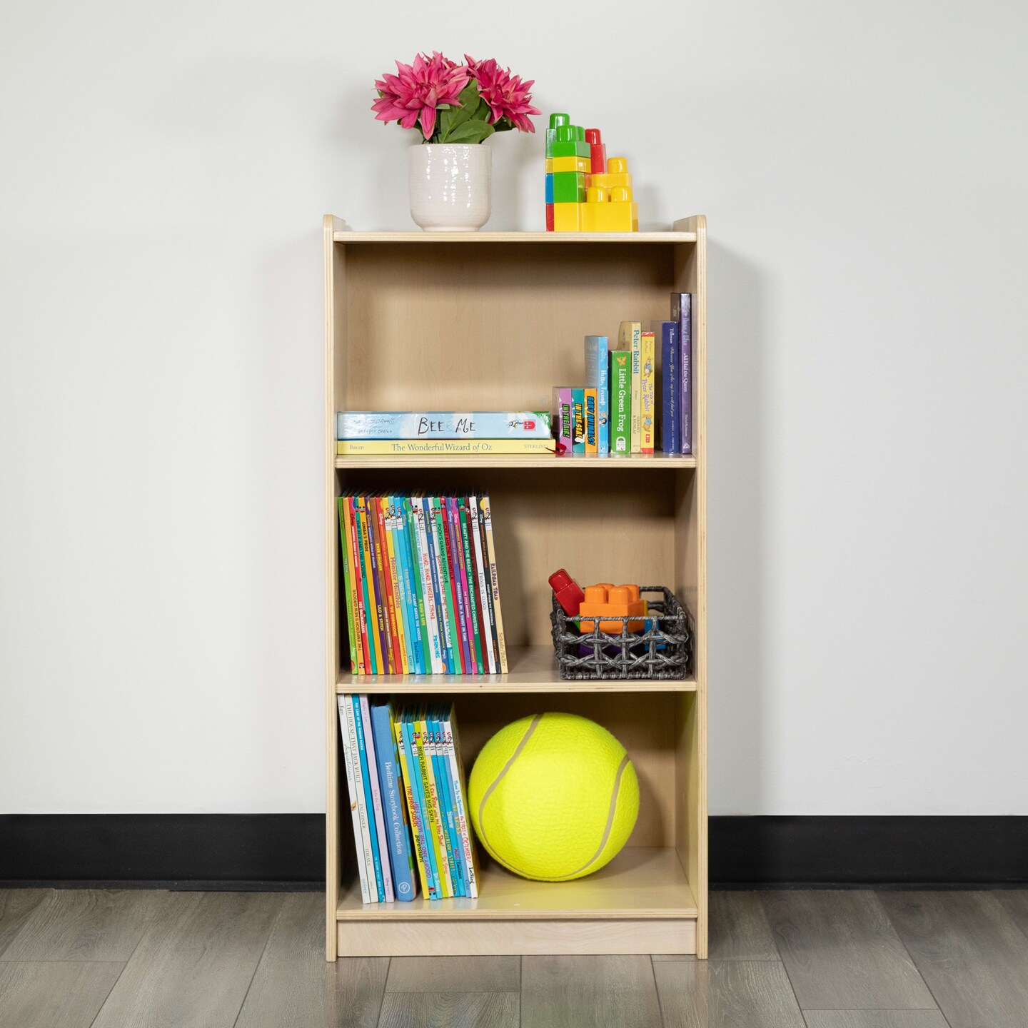 Emma and Oliver Wooden School Classroom Storage Cabinet/Bookshelf for Commercial or Home Use
