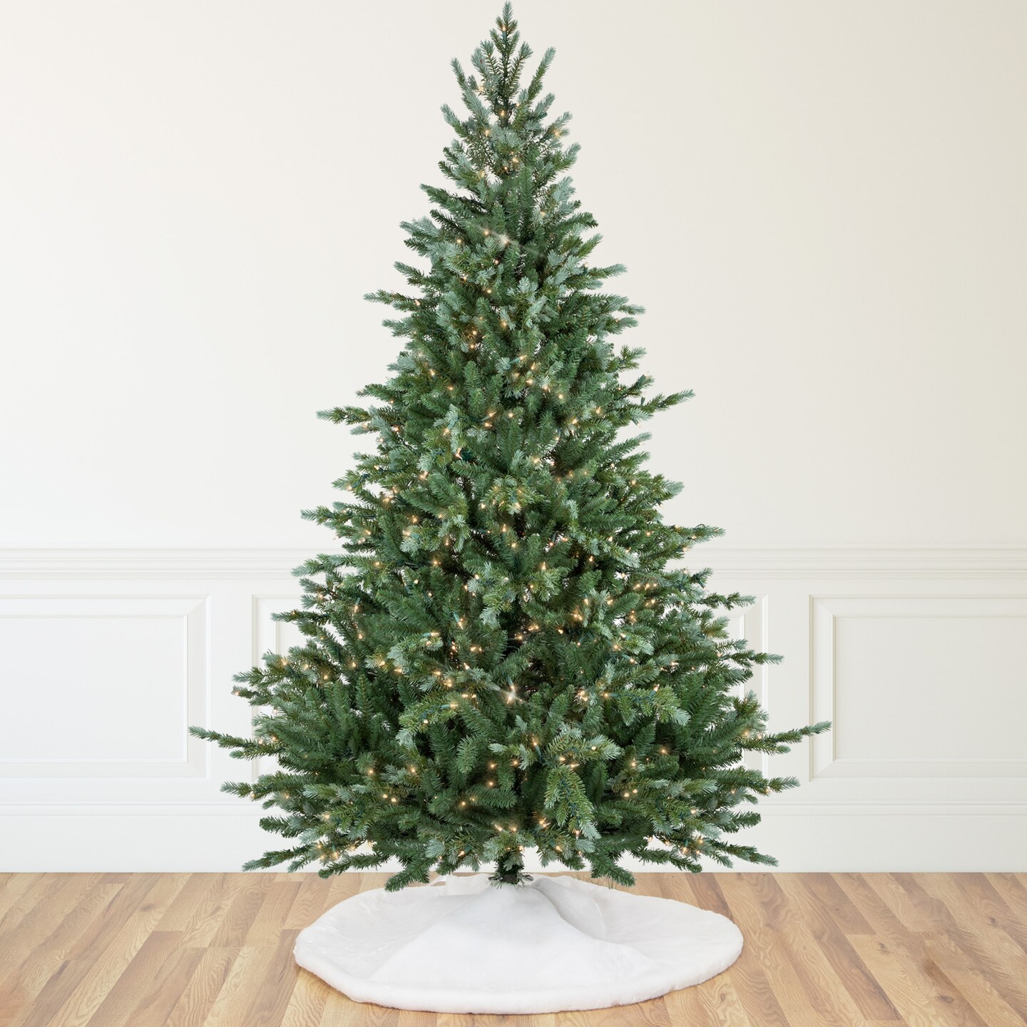 Northlight Real Touch&#x2122;&#xFE0F; Pre-Lit Medium Blue Spruce Artificial Christmas Tree - 9&#x27; - Clear Lights