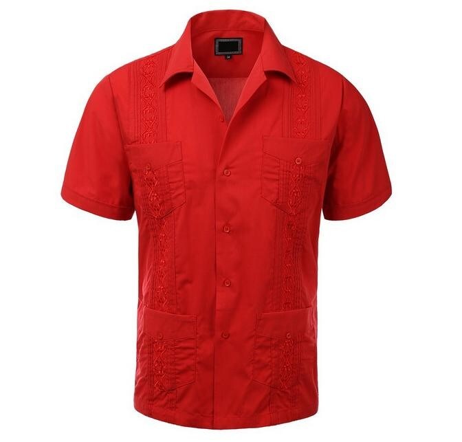 Guayabera Short Sleeve Collared Shirts | RADYAN&#xAE;