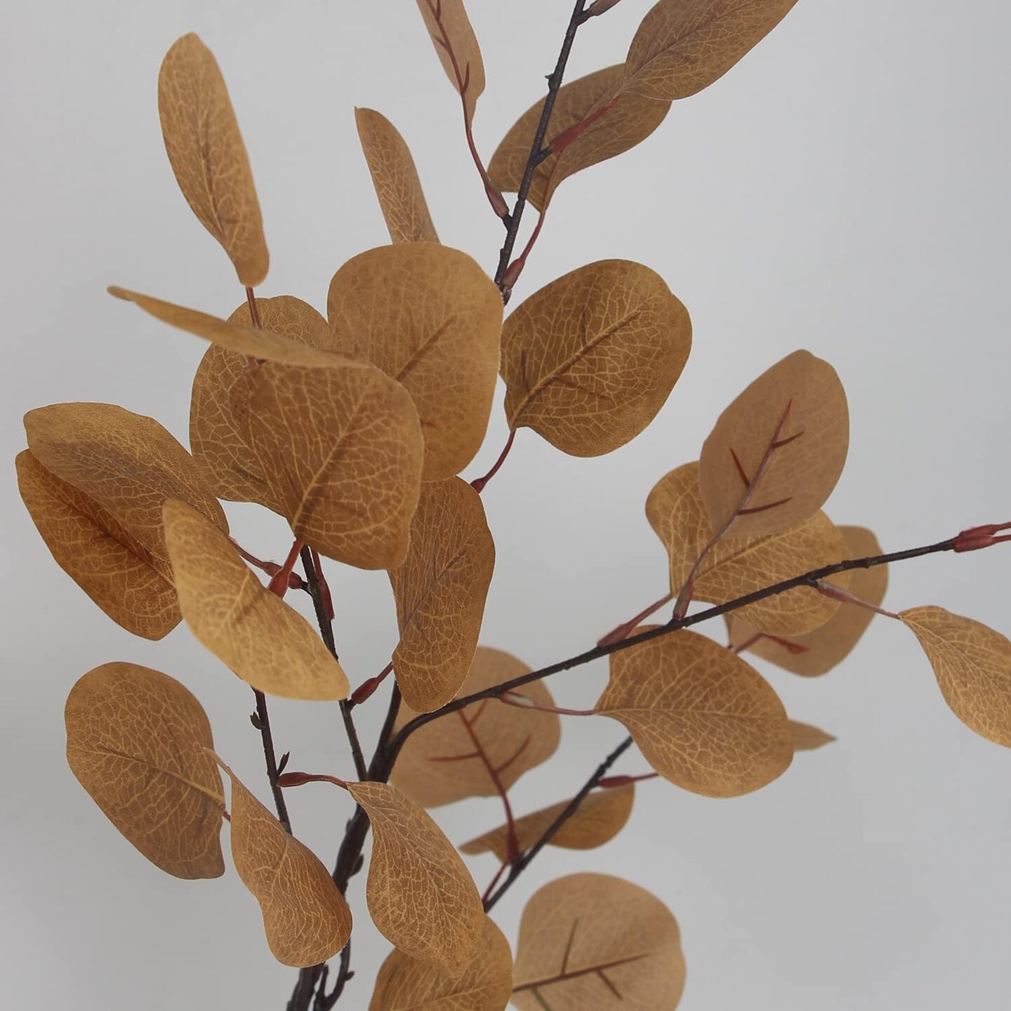 35 Inch Artificial Eucalyptus Stems Fake Fall Foliage Leaves Eucalyptus Branches