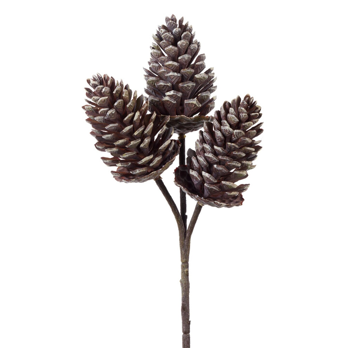 Melrose Set of 24 Pinecone Artificial Christmas Picks 12&#x22;