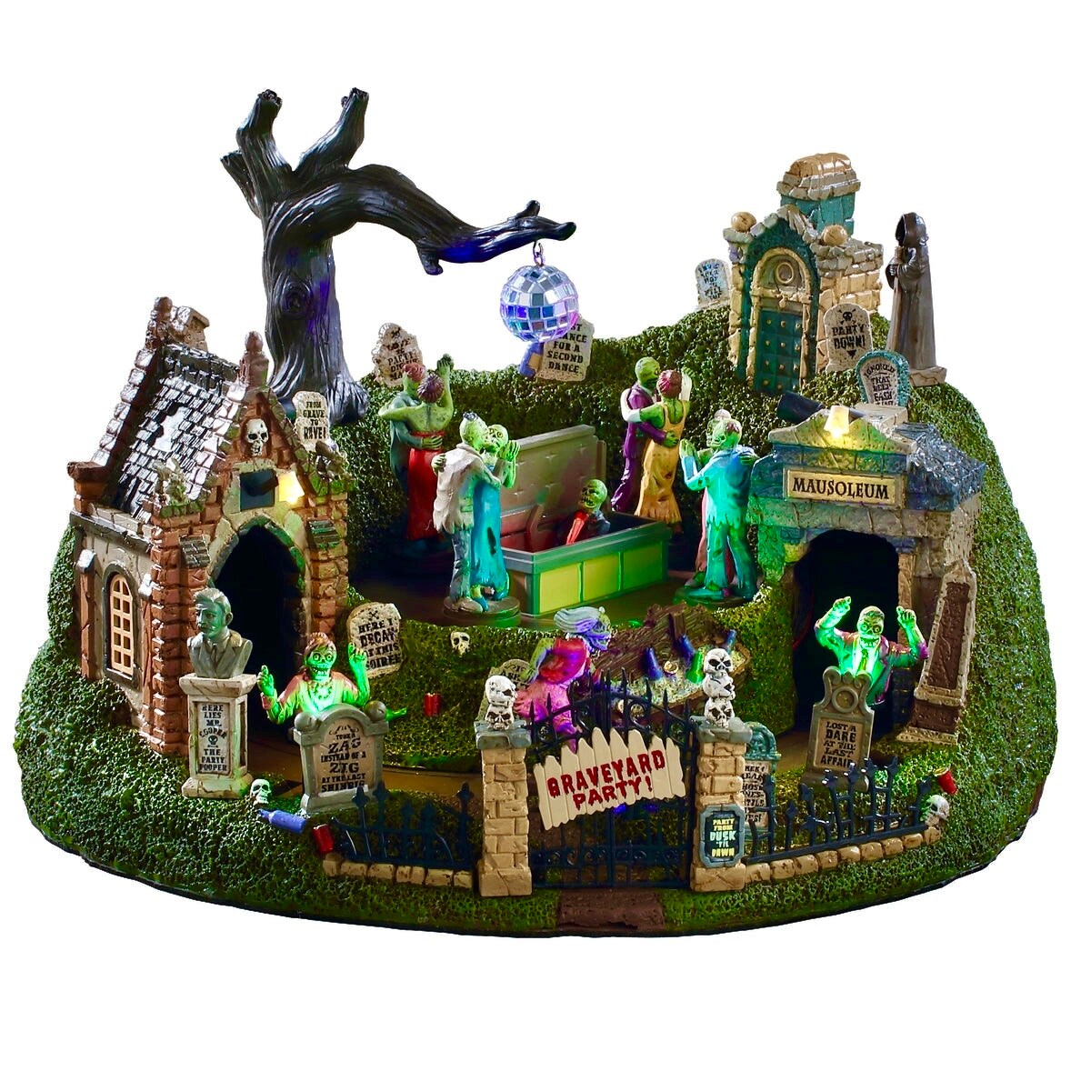 Lemax Spookytown Graveyard Party