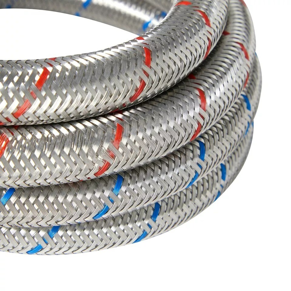2 Pack Washing Machine Hoses 4 Ft, Universal Washer Hose 90 Degree Elbow Connect