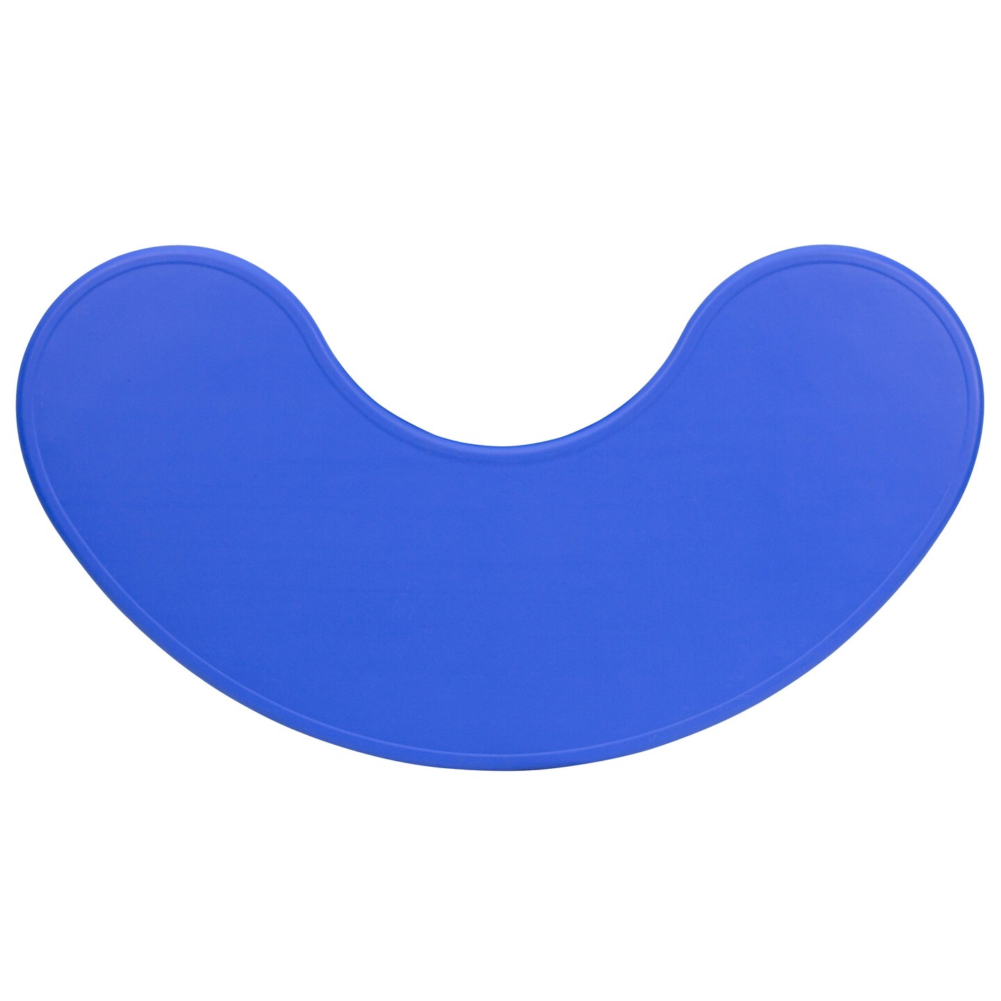 Emma and Oliver 35"W x 65"L Half-Moon Plastic Height Adjustable Activity Table