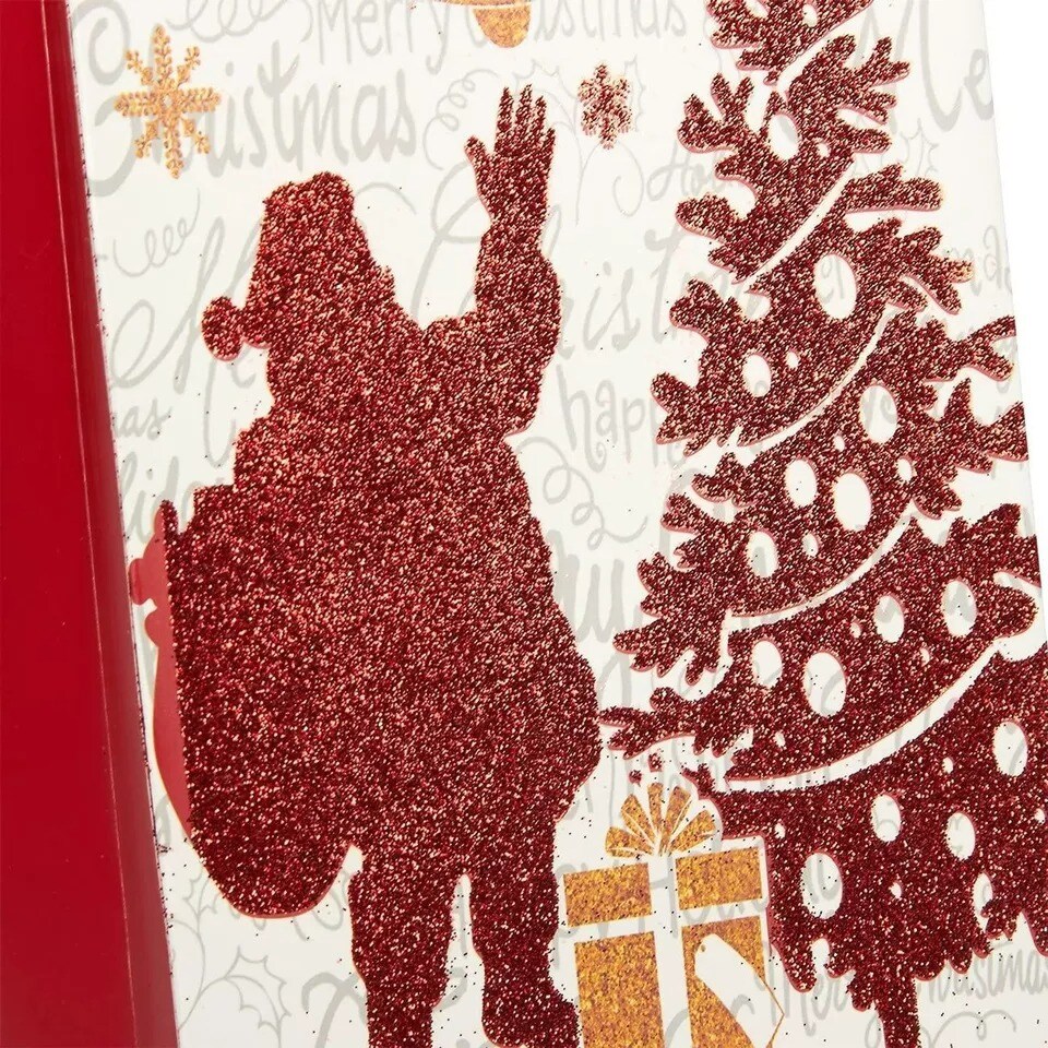 12 Pack Christmas Wine Bags, Paper Tote Gift Wrapping Bag with Handles 4x5x13.5"