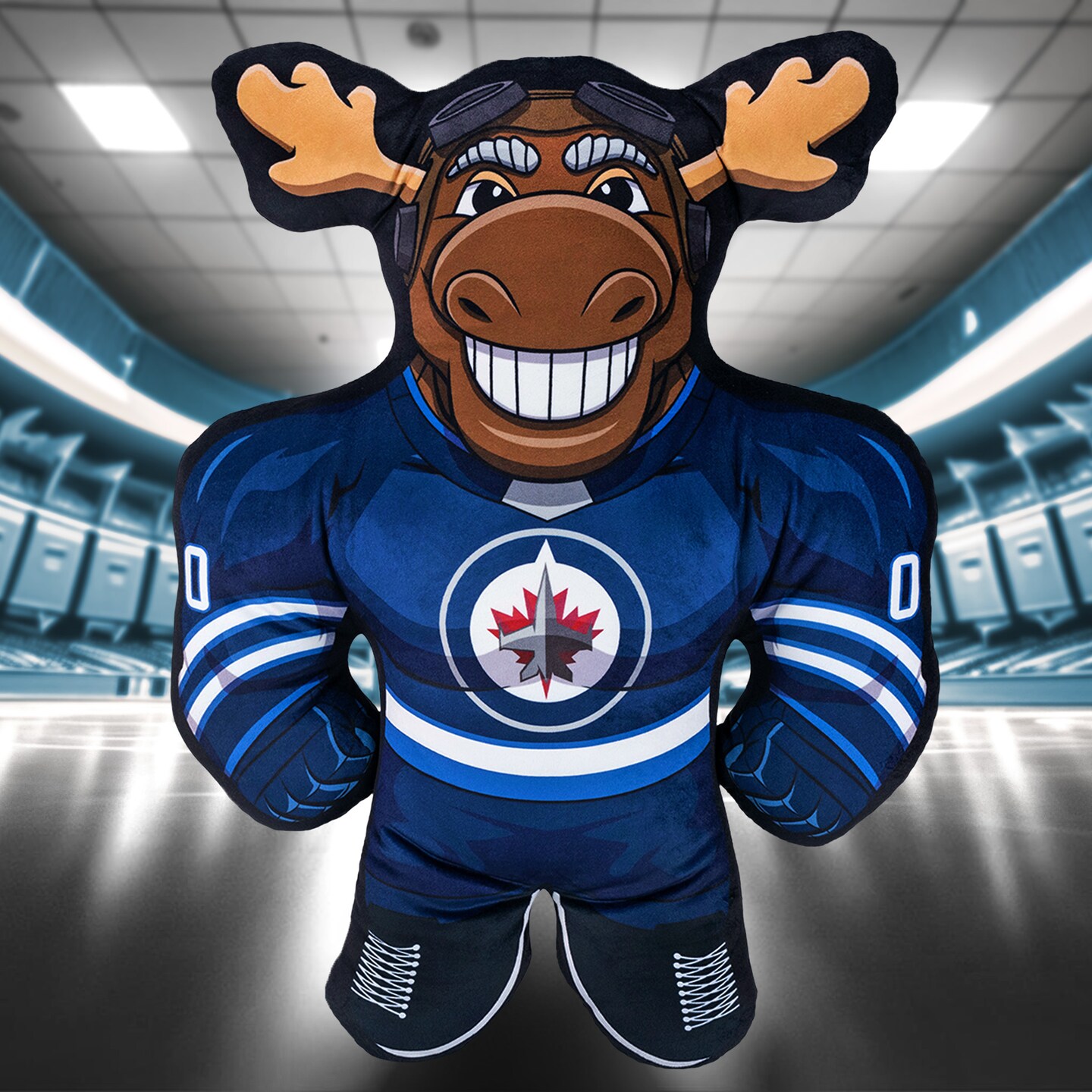 Bleacher Creatures Winnipeg Jets Mick E. Moose 24&#x22; Mascot Bleacher Buddy