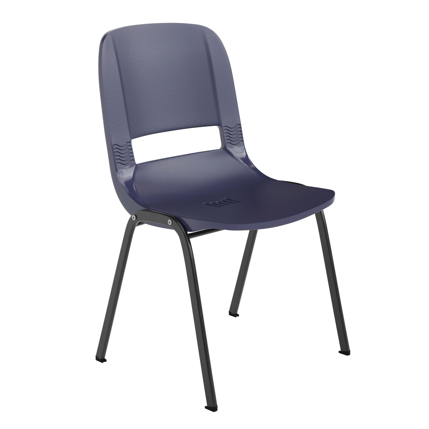 Emma and Oliver Ergonomic Shell Stack Chair - 16" Seat Daycare Home School