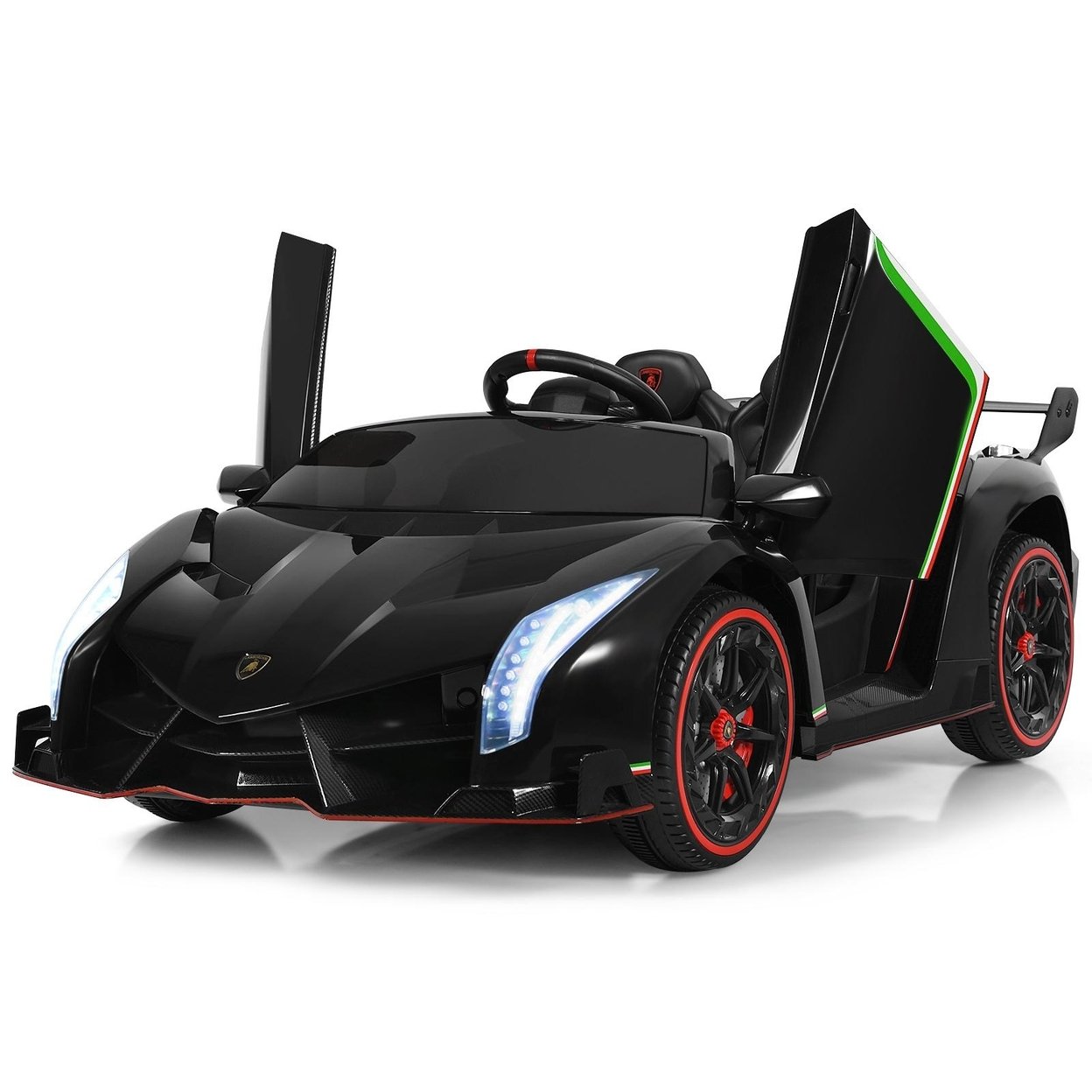 12V 2-Seater Licensed Lamborghini Kids Ride On Car W/ Rc And Swing Function