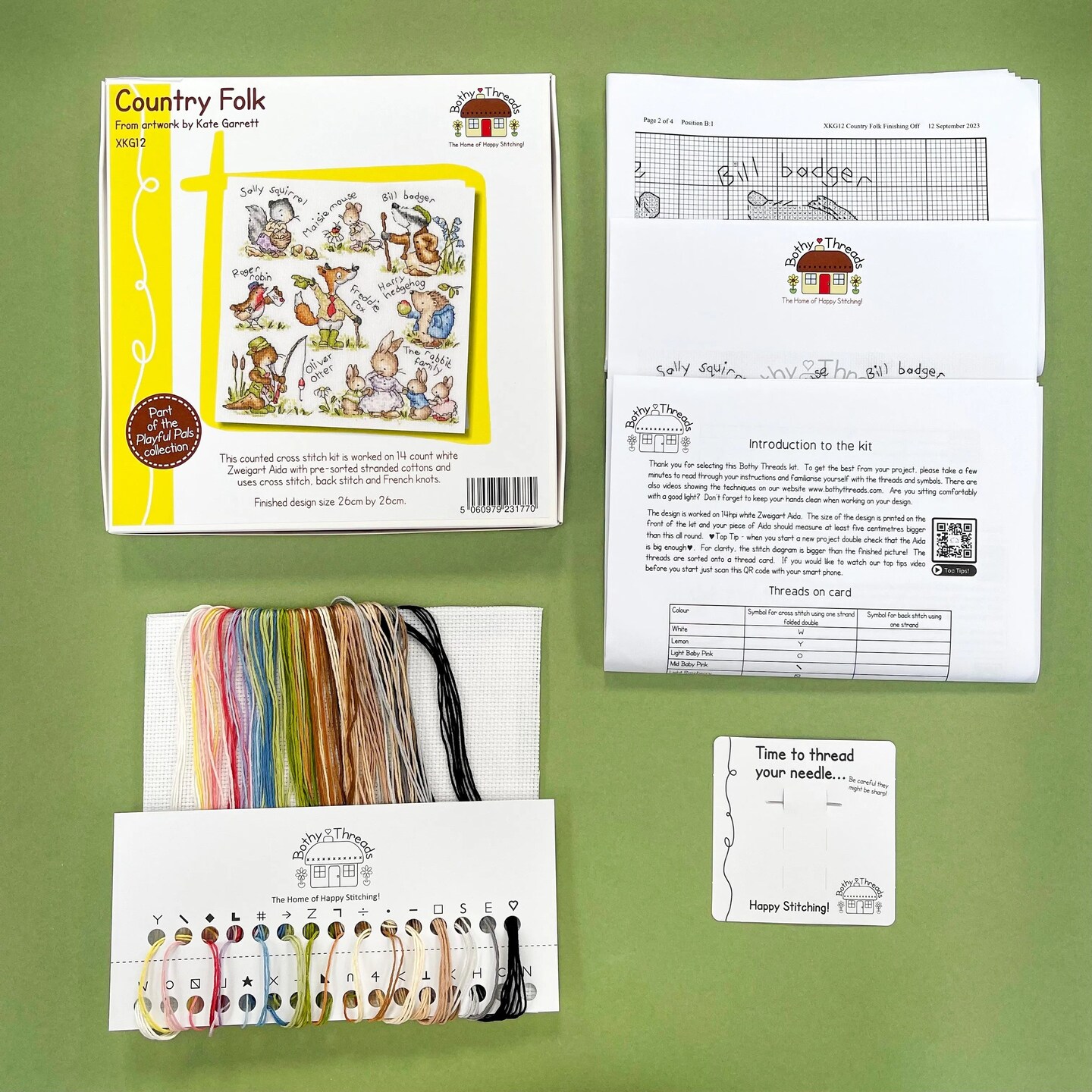 Country Folk XKG12 Counted Cross Stitch Kit