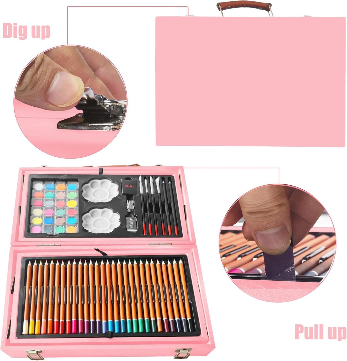 Art Set, 139 Pack Painting Drawing Art Supplies Kit with 2 Sketch Pads