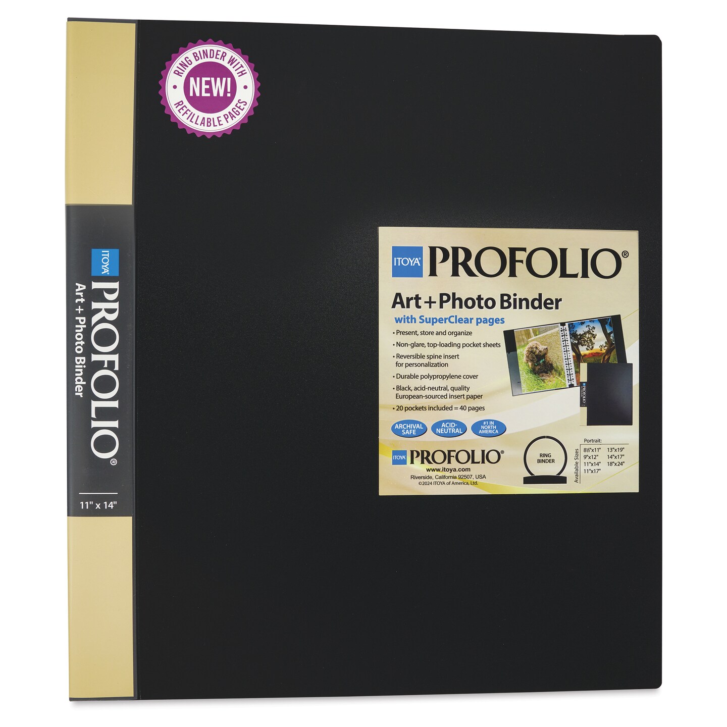 Itoya Art + Photo Binder - 11" x 14", 20 Pages