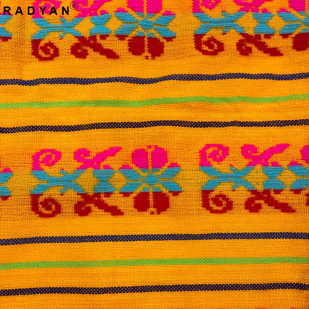 1 Yard Zapata Tri-Color Striped Fabric 100% Acrylic for Apparel and Crafts 30 Inch Width