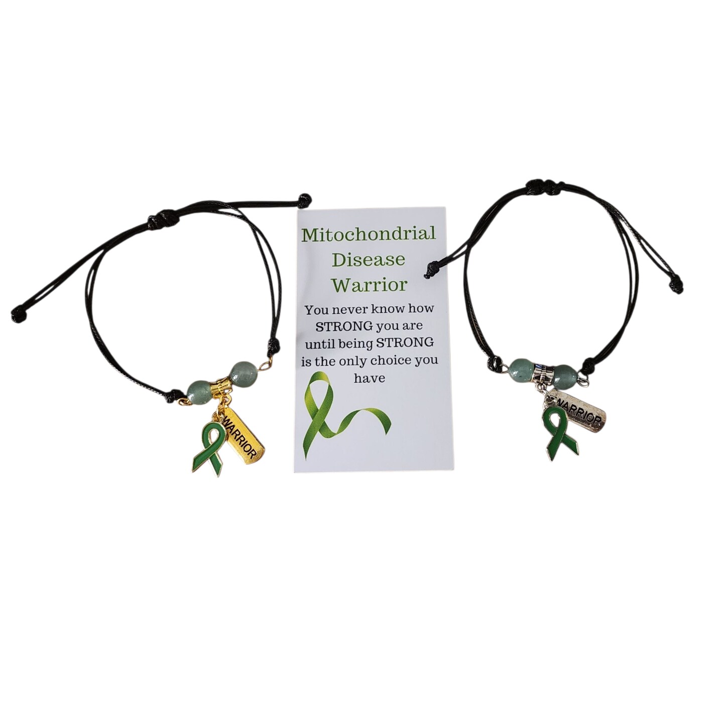 Mitochondrial Disease Awareness Braided Waxed Cord Bracelet