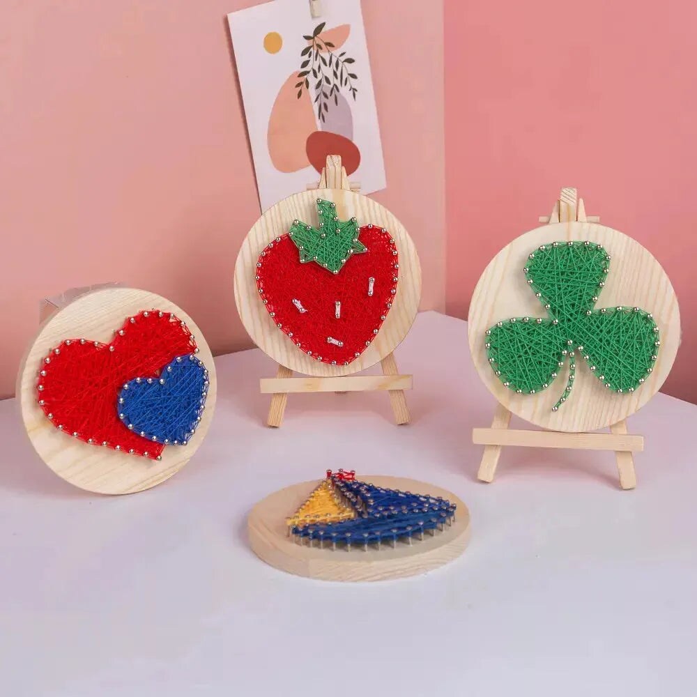 String Art Kit with Stand. Simple Decorative DIY String Art Craft Kit M1-4 DHAA28304