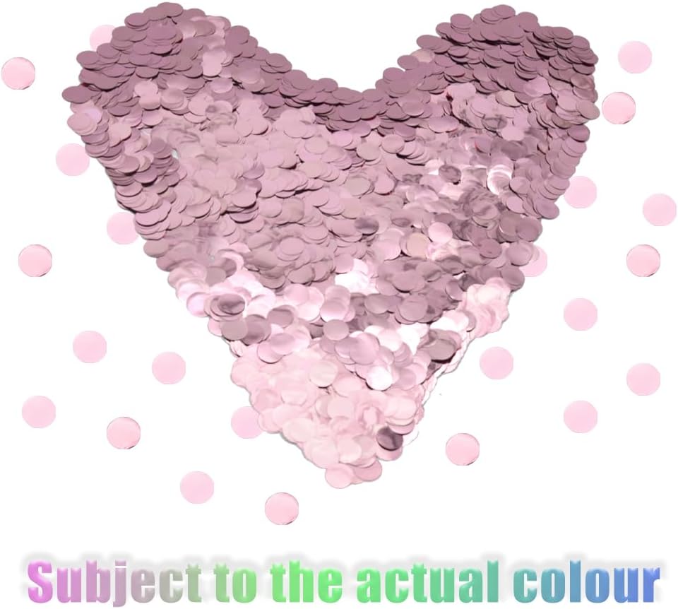 Confetti Round Glitter Table Confetti Dots - Pink